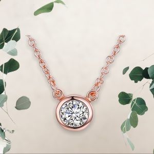 Mini Solitaire Swarovski Pendant Necklace